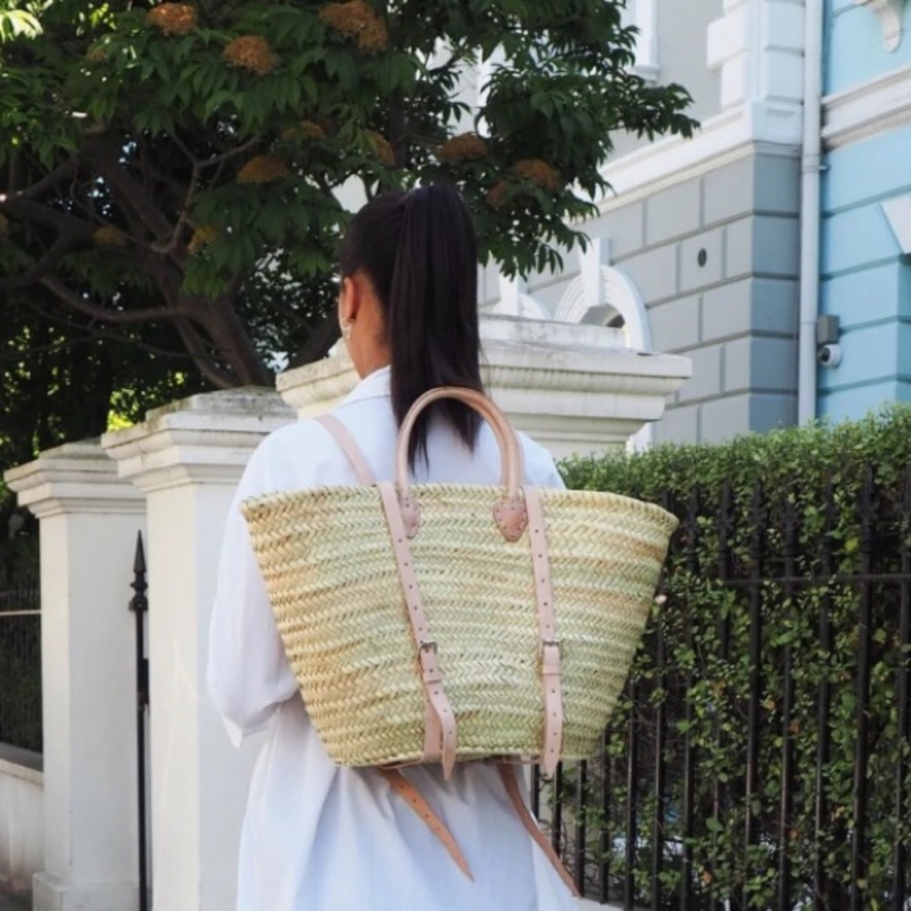 Franki Resort Straw Basket Backpack - Picture 2 of 5